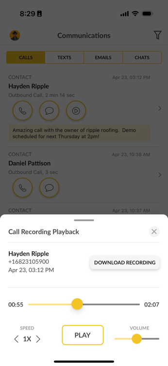 Mobile Playback View